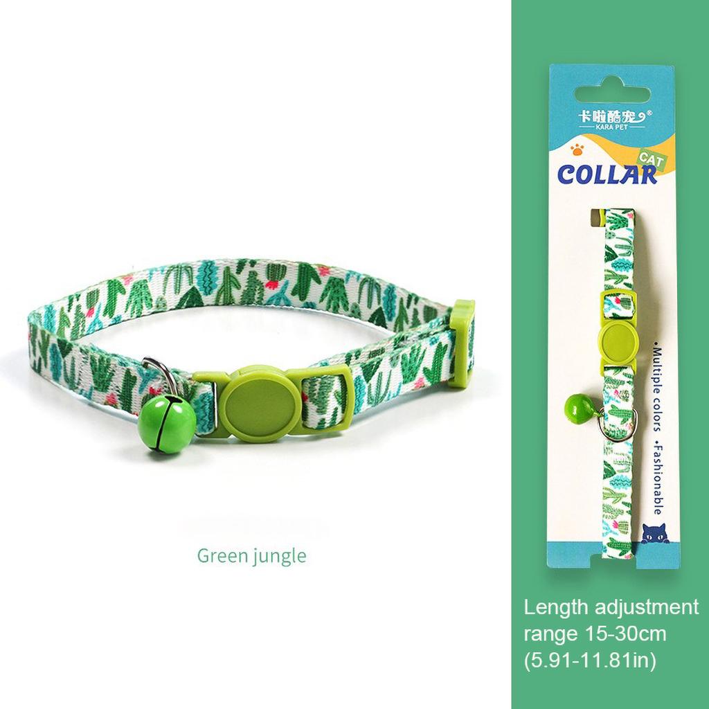 Cat Weaving 15-30cm Necklace Collar with Bell Anti-Suffocation Comfortable Safe Buckle Pet Decoration Accessory