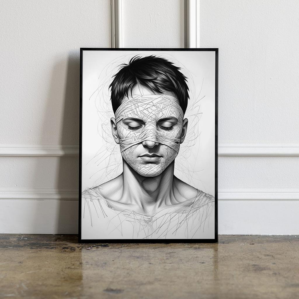 Plakat szkic portret