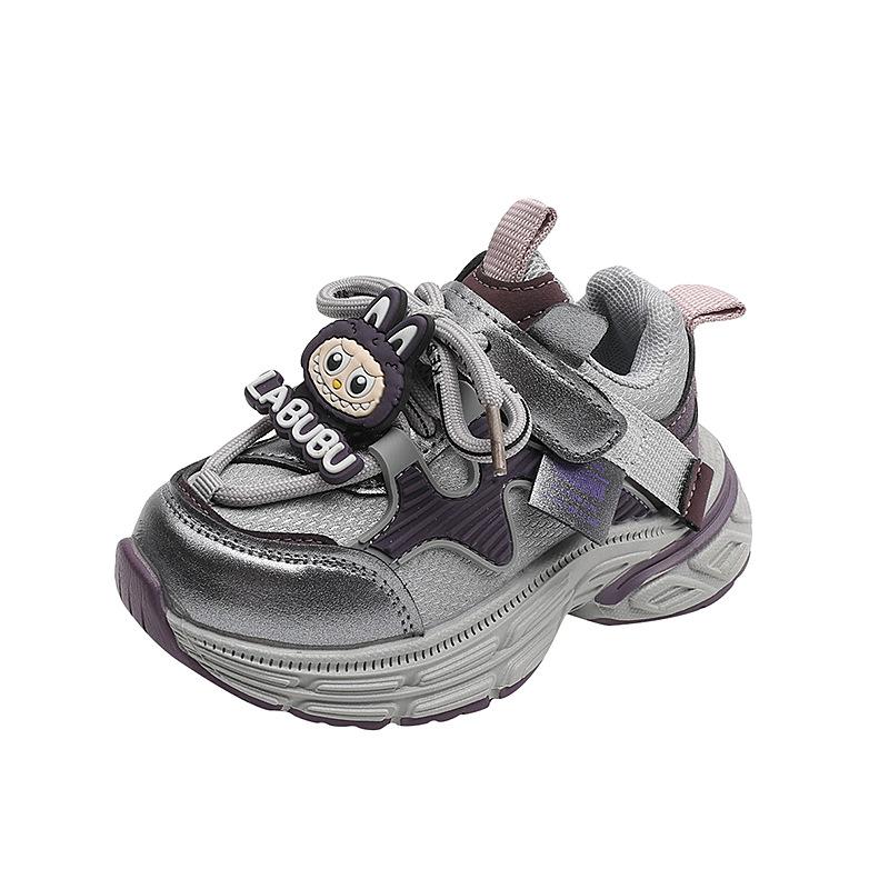 Children's dad shoes, new spring and autumn models, stylish sports shoes for girls, durable running shoes for boys and kids