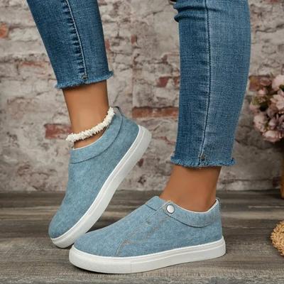 Кроссовки женские с застежкой-кнопкой, круглым носком, пряжкой, женские дышащие спортивные туфли на платформе, вулканизированные туфли Zapatillas