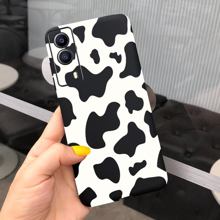 For Vivo Y53S 5G Case Vivo Y72 5G V2041 Phone Cover Silicone Cactus Soft Funda For Vivo Y52 Y 53s Y72 5G Sunflower TPU Bumper