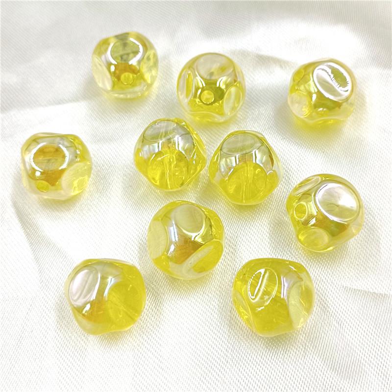 Креативные ювелирные материалы, модные круглые УФ-бусины для серег, браслетов, аксессуары ручной работы «сделай сам», креативные 5 шт., изготовление ожерелья в форме фантомного цвета