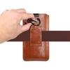 Upgraded Men's Soft Leather Holster for iPhone12 Pro Max Simple Business Mobile Phone Bag Portable Skin Clutch Pouch
