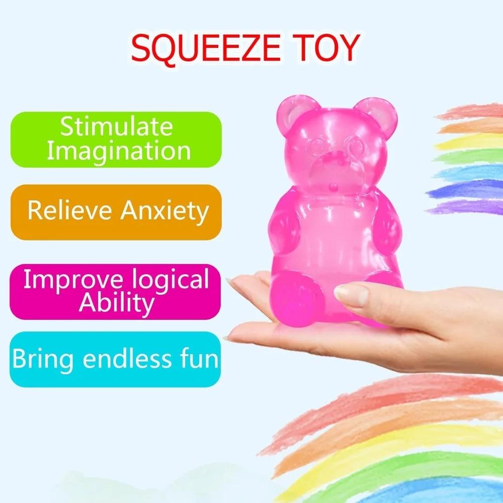 Милый Мини Мишка Squishy Мальтоза Игрушка-Сжималка - Игрушки-Сенсорики Fidget для Снятия Стресса, Мягкие Медленно Восстанавливающиеся Squishies Для Подарков Взрослым