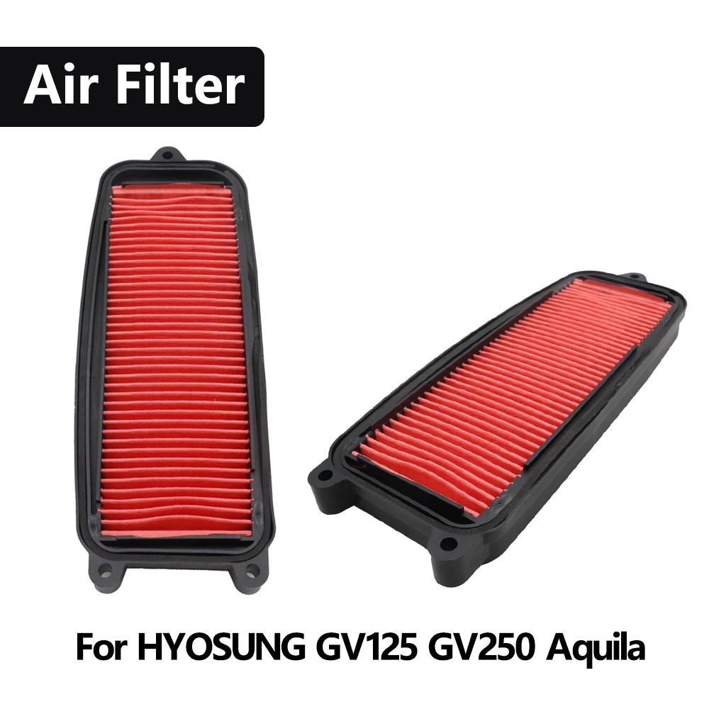 Для мотоцикла HYOSUNG GV250 GV125 GV 125 250 Aquila Фильтр воздушный двигателя Очиститель Элемент воздушного фильтра воздухозаборника Воздушные фильтры 7