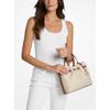 Michael Kors Carson Center Zip Satchel Medium 35s5g2zs3b150 Vanilla