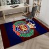 Royal Engineers Crest Emblem Area Rug Office rug, Chair Rug, Decor Carpet Livingroom bedroom Mat, Large Size Fan gifts Christmas gifts