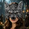Маска-голова волка 3D Маска Высокая эластичность Легкая Удобная Оборотень Для улицы Фото Костюм
