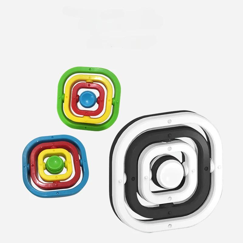 Новая 3D Infinity Eversion Fingertip Gyro Spinner игрушка для снятия стресса для детей и взрослых Повседневный подарокИгрушка для снятия стресса с сенсорным экраном
