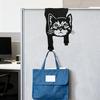 Black Coating Cats Shaped Over Door Hook Rustproof Over the Door Hangers Wall Hanger  Cat Lovers
