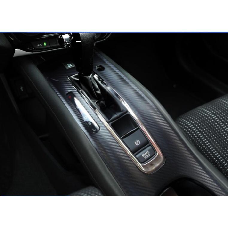 Стайлинг автомобиля, наклейки из углеродного волокна, центральная консоль, автомобильная панель передач, декоративные наклейки для HONDA HR-V HRV VEZEL 2015