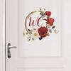 English Slogan Toilet Door with Home Background Landscaping Wall Stickers