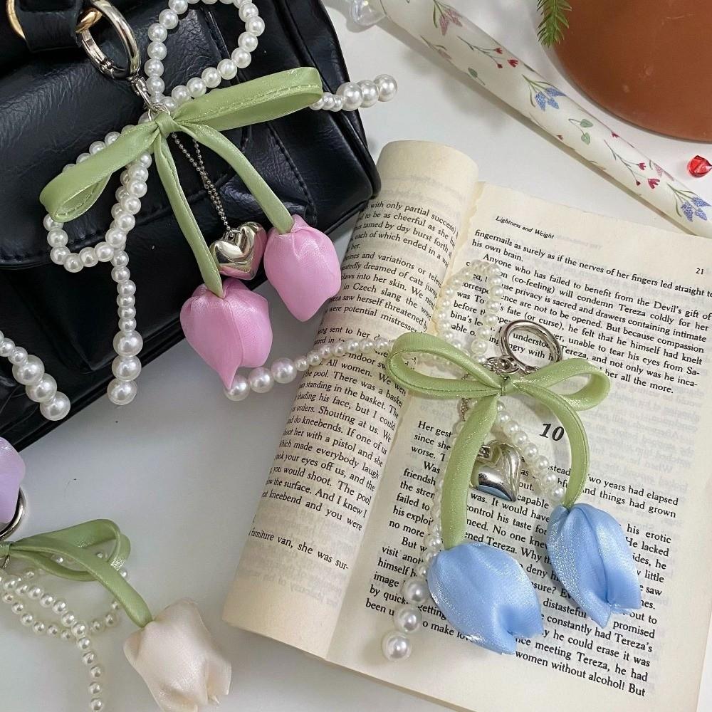 Лента Жемчуг Кружево Бант Сумка Аксессуары DIY Брелок для Сумки Модный Кружевной Брелок для Ключей Брелок для Сумки