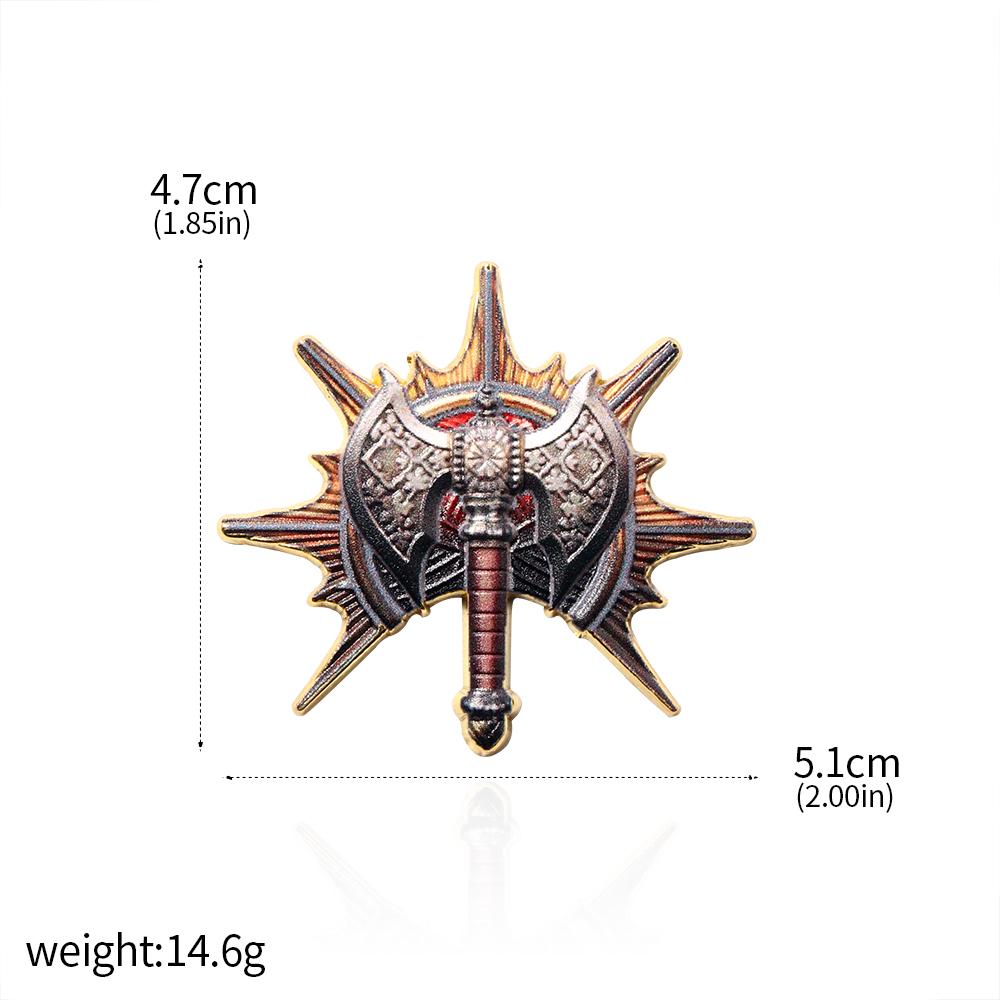 Горячая игра Baldur's Gate 3 Pins Rogue Poet Warrior Paladin Брошь Значок Косплей Реквизит Мужчины Женщины Рюкзак Ювелирные изделия Аксессуары