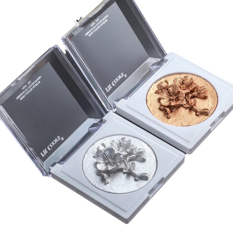 Подходящие цвета 3D Carving Plum Blossom High Disc Подтяжка тела Лицо Лицо Блестящая трехмерная восстанавливающая пудра