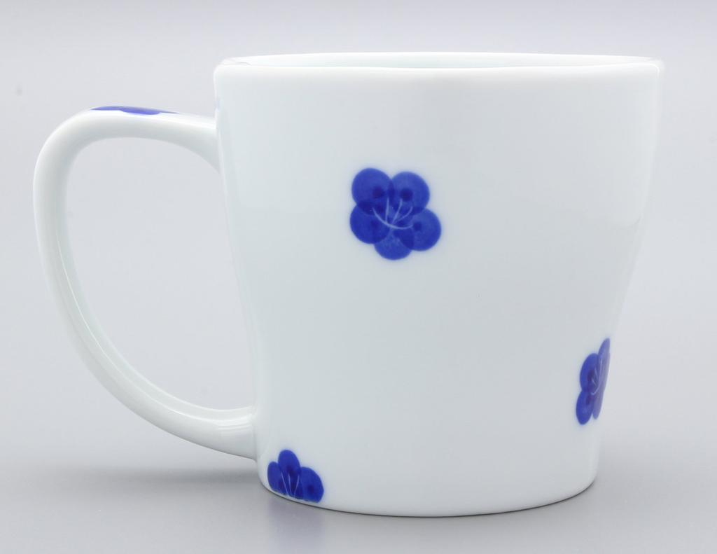 Hasami ware Senemon kiln Koume mug blue 23-171