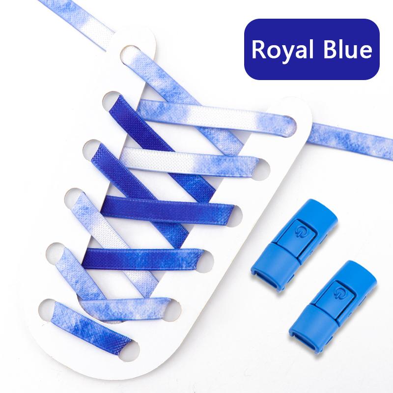 Шнурки с зажимом, без завязок, эластичные шнурки, плоские шнурки для кроссовок, радужные шнурки для обуви, для взрослых и детей