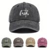 Регулируемая бейсболка "Faith" - Черная дышащая Snapback, Унисекс повседневный головной убор для мужчин и женщин