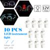 10pcs T5 B8.5D LED Car Auto Light Bulbs Dashboard Instrument Cluster Light Bulbs