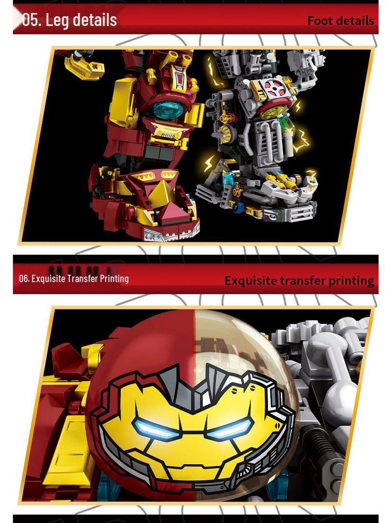 Совместимые Железные Меха Герои Строительные Блоки - Мелкие Детали Развивающие Игрушки для Детей