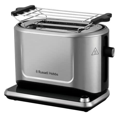 Grille-pain - RUSSELL HOBBS - 26210-56 ATTENTIV - Acier Brossé - 1500W - 2 Tranches