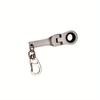 Portable Keyring 10mm Ratchet Wrench Mini Shaped JDM Metal Racing Keychain Key Chain Ring Keyring Car Accessories