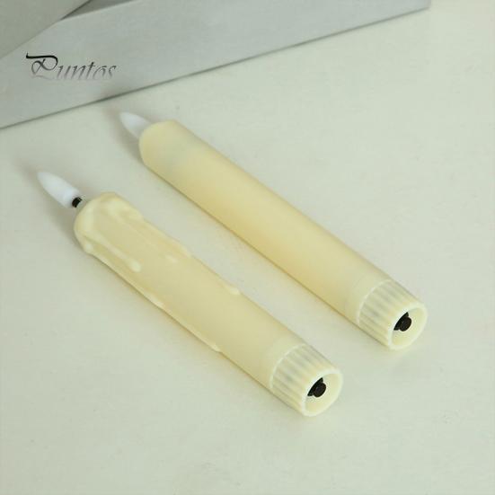 6 Pcs LED Taper Candles Flameless Electric Fake Candles Cordless Flickering LED Tea Light Decoration for Wedding Xmas Window Decor