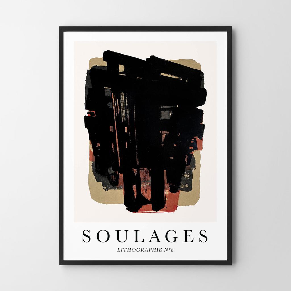Plakat abstrakcja soulages