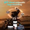 Видеорегистратор 1080P HD с широкоугольным объективом FM+Bluetooth Гарнитура для мотоциклетного шлема Беспроводная камера Водонепроницаемый мотоциклетный регистратор