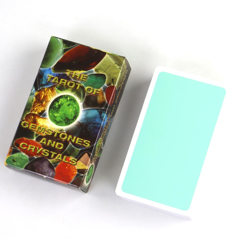 The Tarot of Gemstones and Crystals 78 Pcs Vintage 1996 Tarot Deck 10.3*6cm
