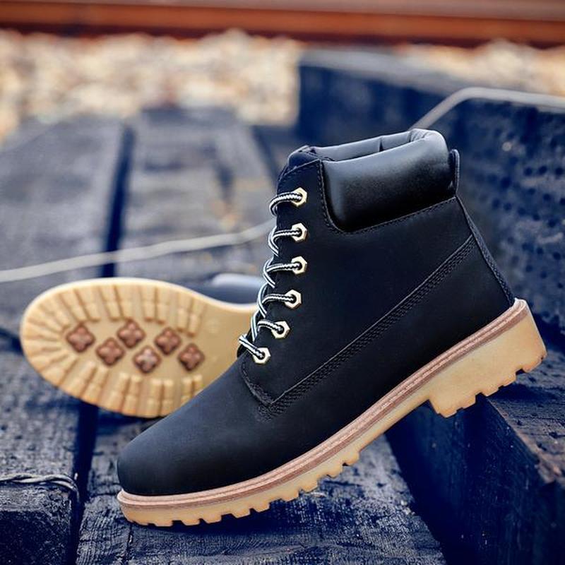 Модные мужские ботинки больших размеров с высоким берцем, повседневные ботинки martin, мужская обувь, классические ботинки из ревеня