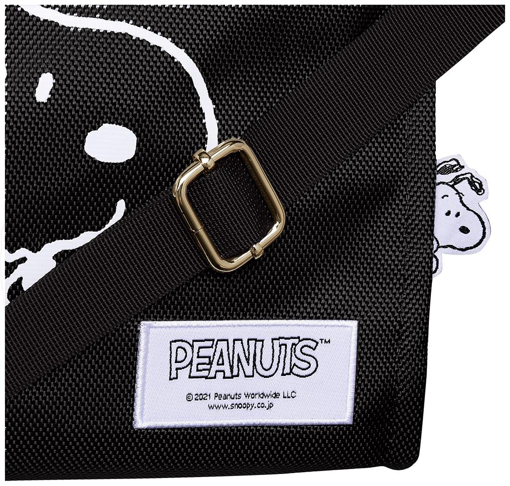 Hapitas Двусторонняя сумка-тоут Snoopy HAP6033 PN110 Лицо Snoopy Черная