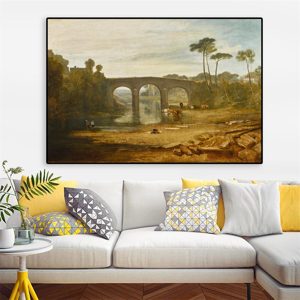 Vintage Art Poster William Turner Oil Painting Print for Galley Coffee Bar Poster Canvas Painting For Home Living Room Decor