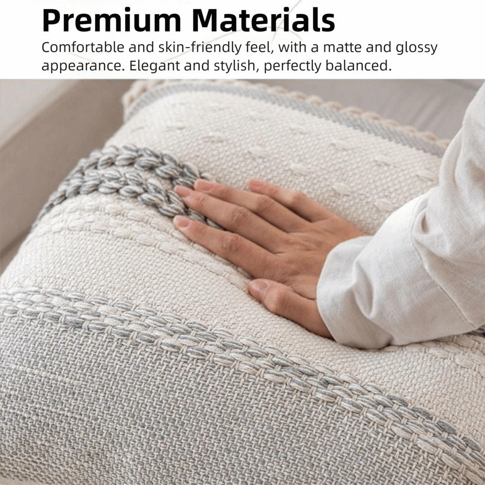 Декоративные наволочки 18x18 дюймов, полосатый узор, большие диванные подушки, спальня