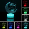 Eid Mubarak Ramadan Decorations for Household Moon Stars Remote Control LED Lights Eid Mubarak Decorations