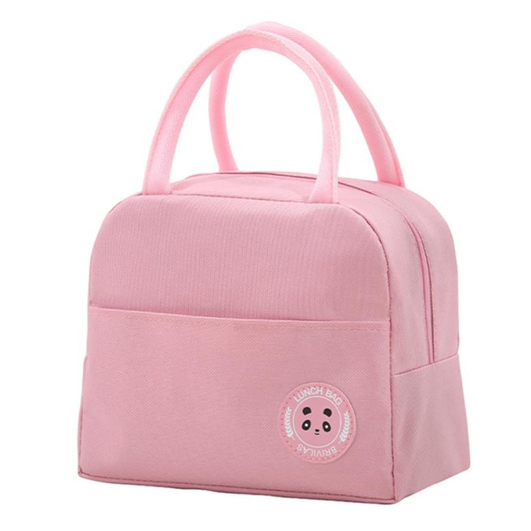 Унисекс Портативная сумка из ткани Оксфорд с медведем Бенто, повседневная сумка для пикника на открытом воздухе