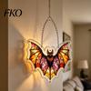 Colorful Home Decor Acrylic Owl Puzzle, Rainbow Reflection Hanging Pendant, No-Glue Window DIY Assembly Sun Collector, for Garden Patio Indoor Puzzle