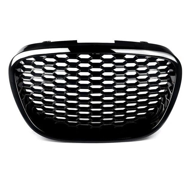 Передняя решетка Kidney Honeycomb для Seat Leon MK2 1P 2006-2009 Решетка капота Матовая черная сменная решетка Внешние автомобильные аксессуары