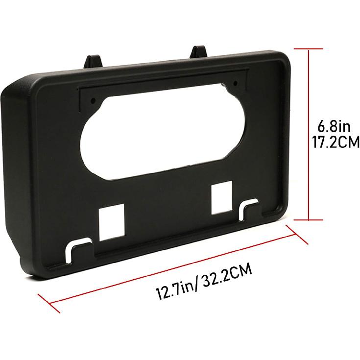 ASOOLL License Plate Bracket Only Fits for Ford F150 2009-2014 Front License Plate Frame Bracket Holder Black Bumper Mounting 9L3Z-17A385-A