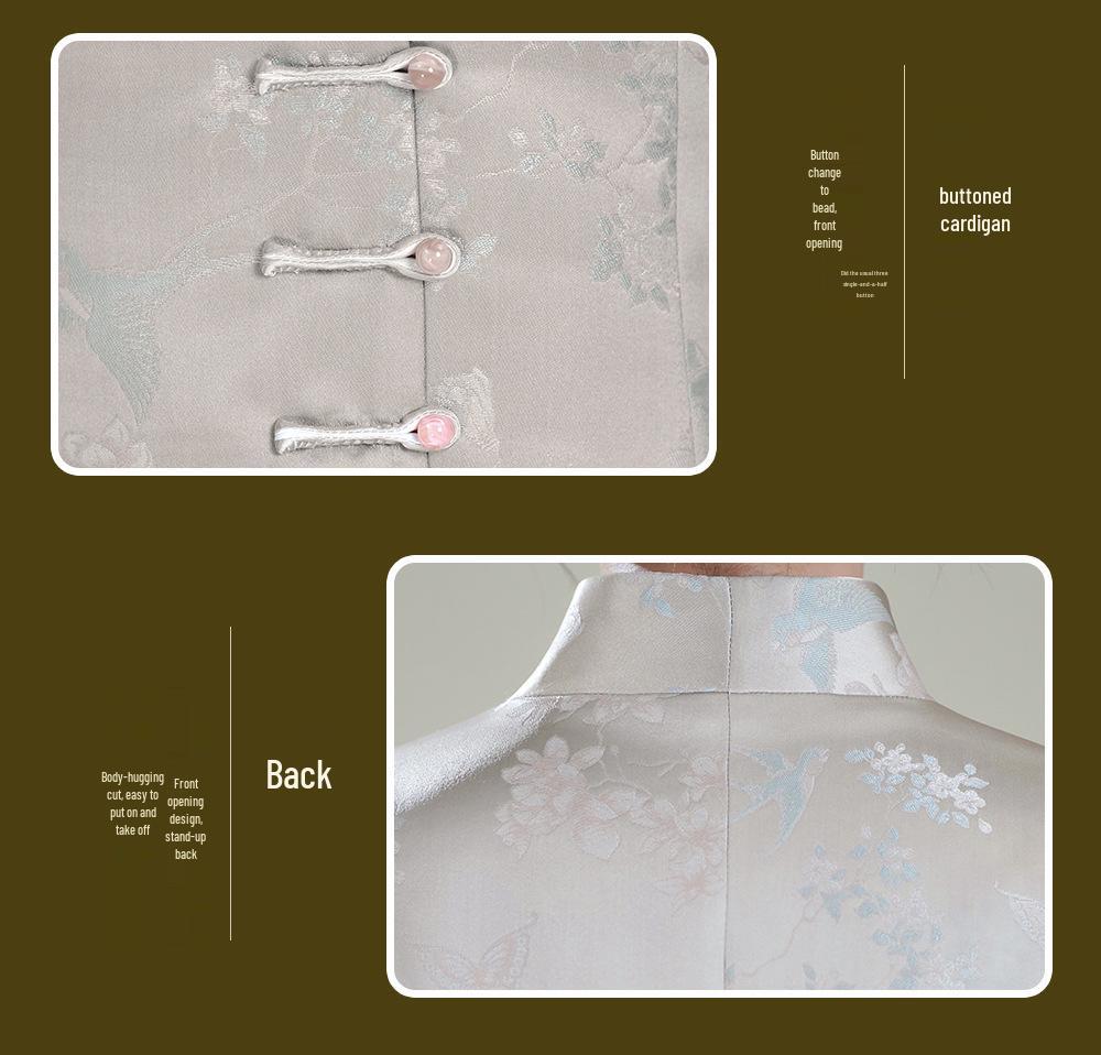 Showguan Tang 2025 Autumn/Winter Retro Chinese Cheongsam Windbreaker Coat