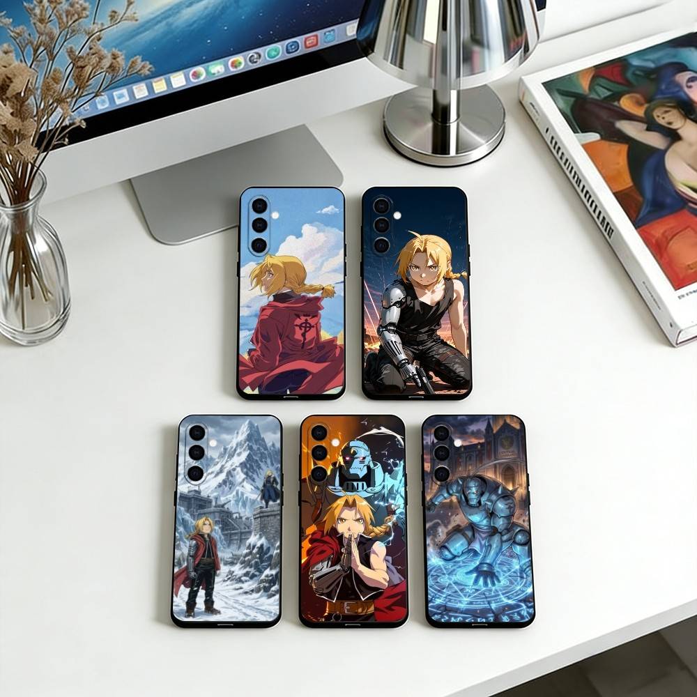 Fullmetal Alchemist Phone Case For Samsung Galaxy A73,A72,A71,A70,A53,A52,A51,Soft Black Cover