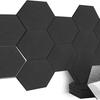 Yousheng 12Pcs Hexagon Soundproof Wall Panel Self-Adhesive Sound Absorbing High Density Thick Acoustic Foam Panel Home Studio Noise Reduction Wall