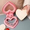 Yousheng Love Heart Sandwich Cutter And Sealer for Kids Picnic Sandwich Maker Easy Clean Bread Mold Kitchen Tool