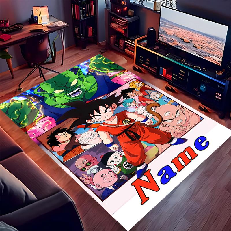 Custom personalization Dragon Ball Print Area Rug - Soft, Washable Non-Slip Indoor Mat,Living Room,Home&Office Decorative Rug