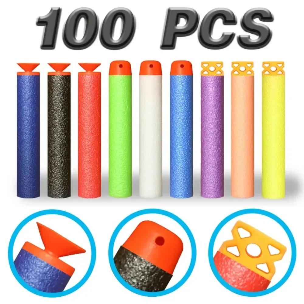 7,2 см 100 шт. для Nerf Мягкие Пули Снаряды Круглая Головка Пополняемые Губчатые Пули Детские Игрушечный Пистолет Пули для Бластеров NERF N-Strike