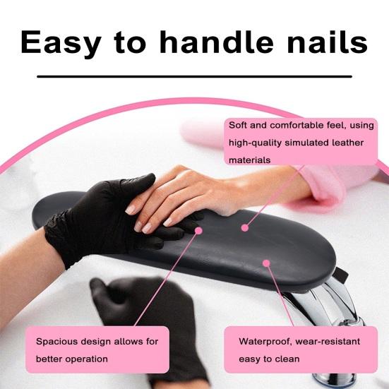 Manicure Hand Pillow Portable Foldable Anti-Slip Stable with 16 Screw Holes Hand Pillow for Comfortable Nail Art