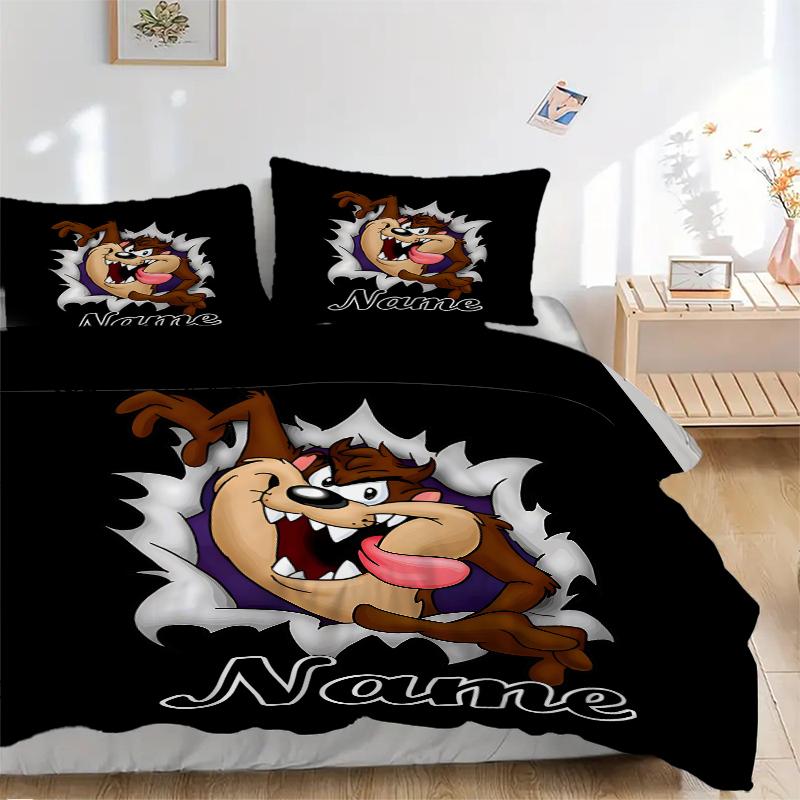 Custom Textile Thunder Cat Bedding 3 Piece Set HD Print Duvet Cover Pillowcases for Teens Adult Bedroom Decoration