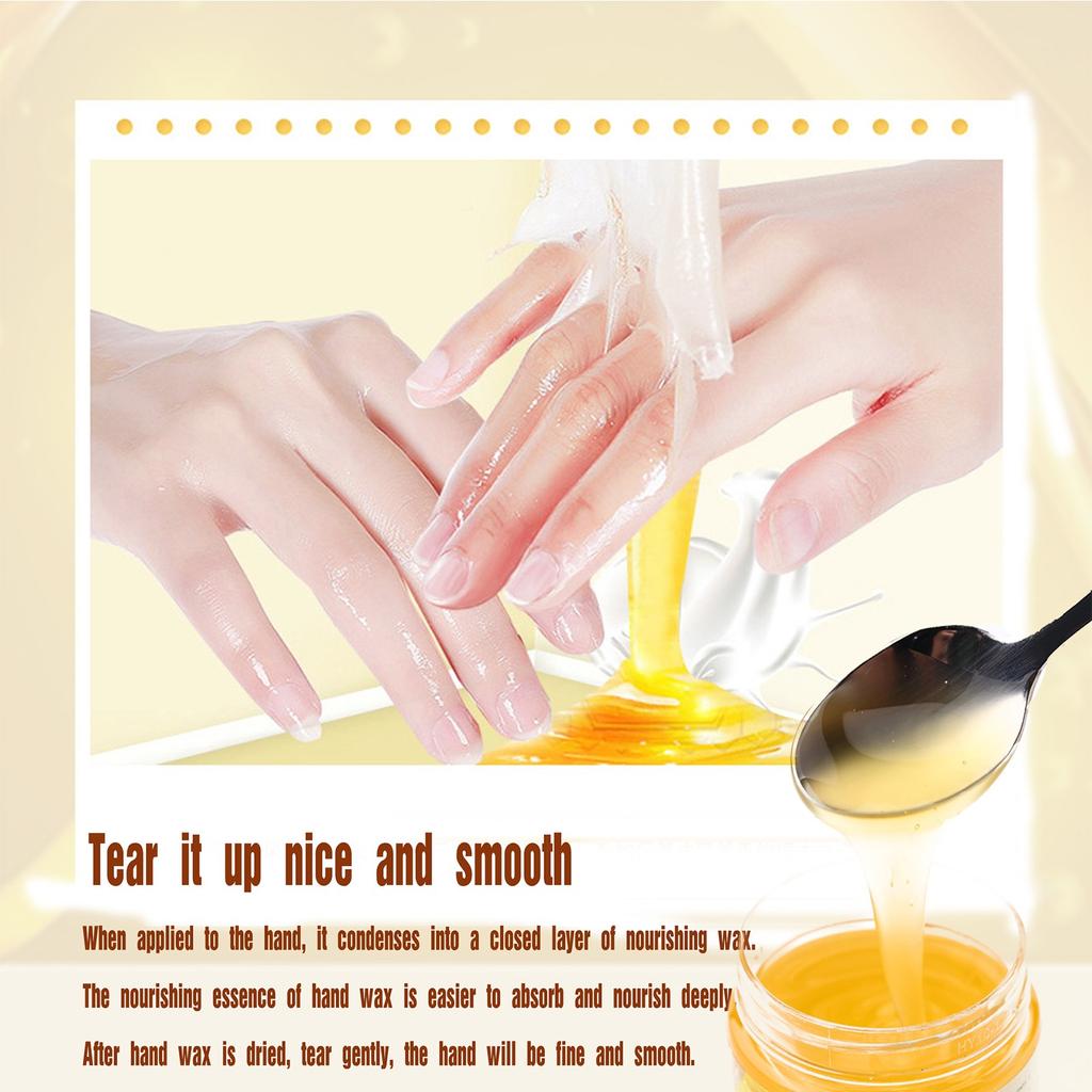 Honey Milk Hand Wax Mask, Moisturizing, Nourishing And Whitening Hands, Hand Mask Cream Exfoliation Is Suitable For Cracked Hands, Dry And Aging Hands