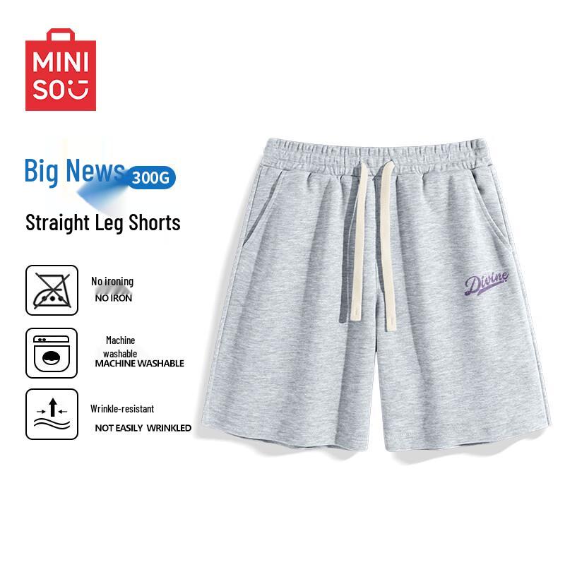 MINISO Men's Premium Loose Fit Mid-Length Shorts