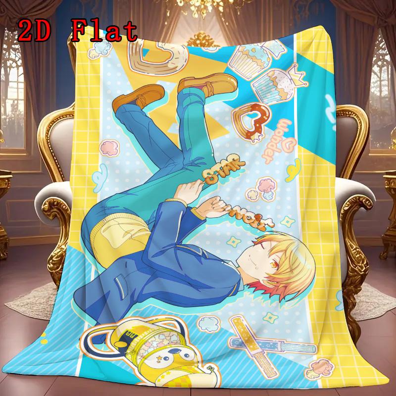 Project SEKAI COLORFUL STAGE 2D Flat Pattern Flannel Blanket High quality All Seasons Warmth and Comfort Perfect for Christmas Gifts.DMT0925255